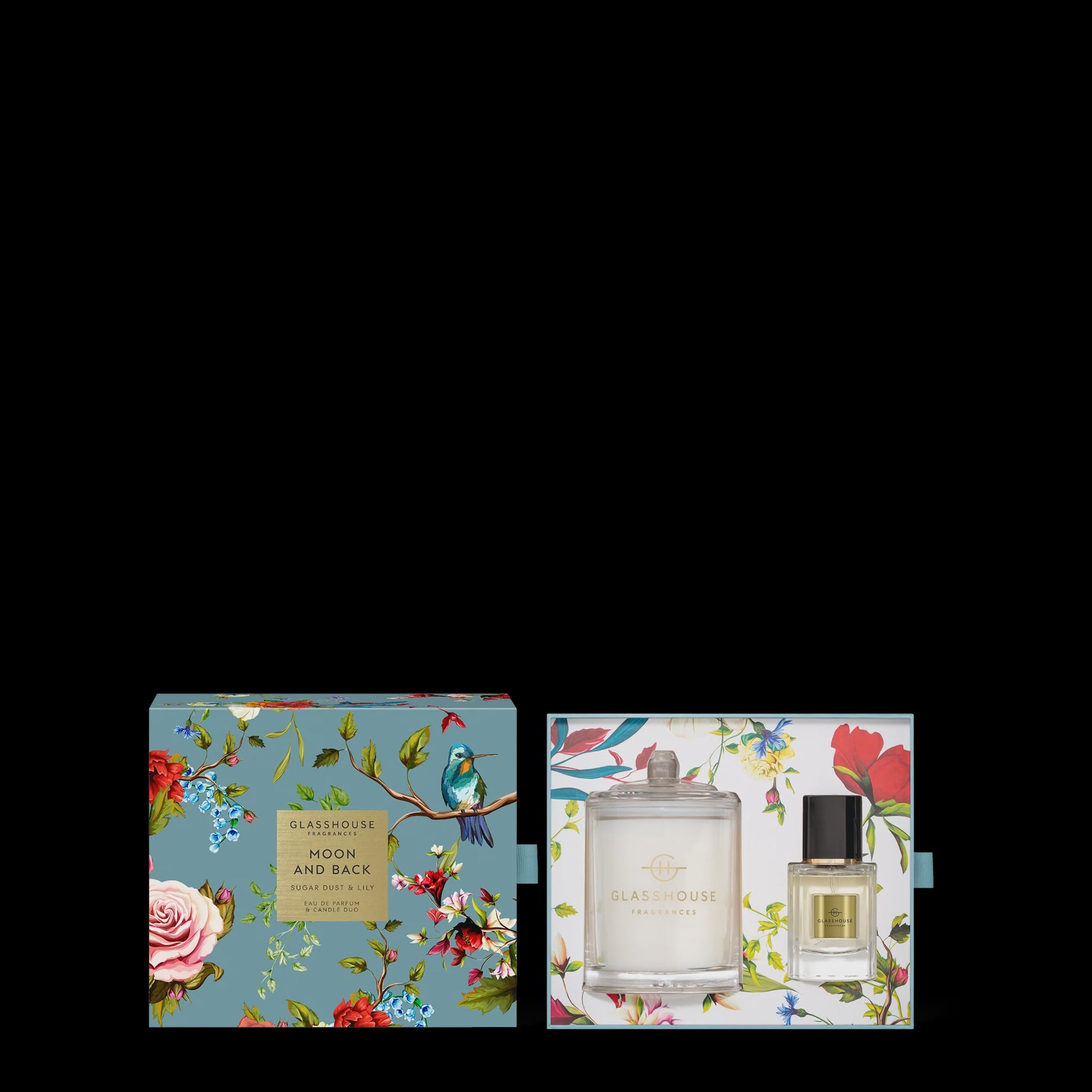 MOTHERS DAY MOON & BACK FRAGRANCE DUO - GLASSHOUSE - candles - Stomp Shoes Darwin