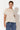 Adorne Kita Short Sleeve Button Back Top ADORNE NATURAL / 8 TOPS AJD1766