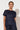 Adorne Kita Short Sleeve Button Back Top ADORNE NAVY / 8 TOPS AJD1766