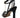 Brazilio Kia Strappy Heel - Black/ White BRAZILIO WOMENS FOOTWEAR