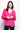 CFO8144 KNOTTING HILL BLOUSE FOIL HOT PINK / 8 SHIRT 50437