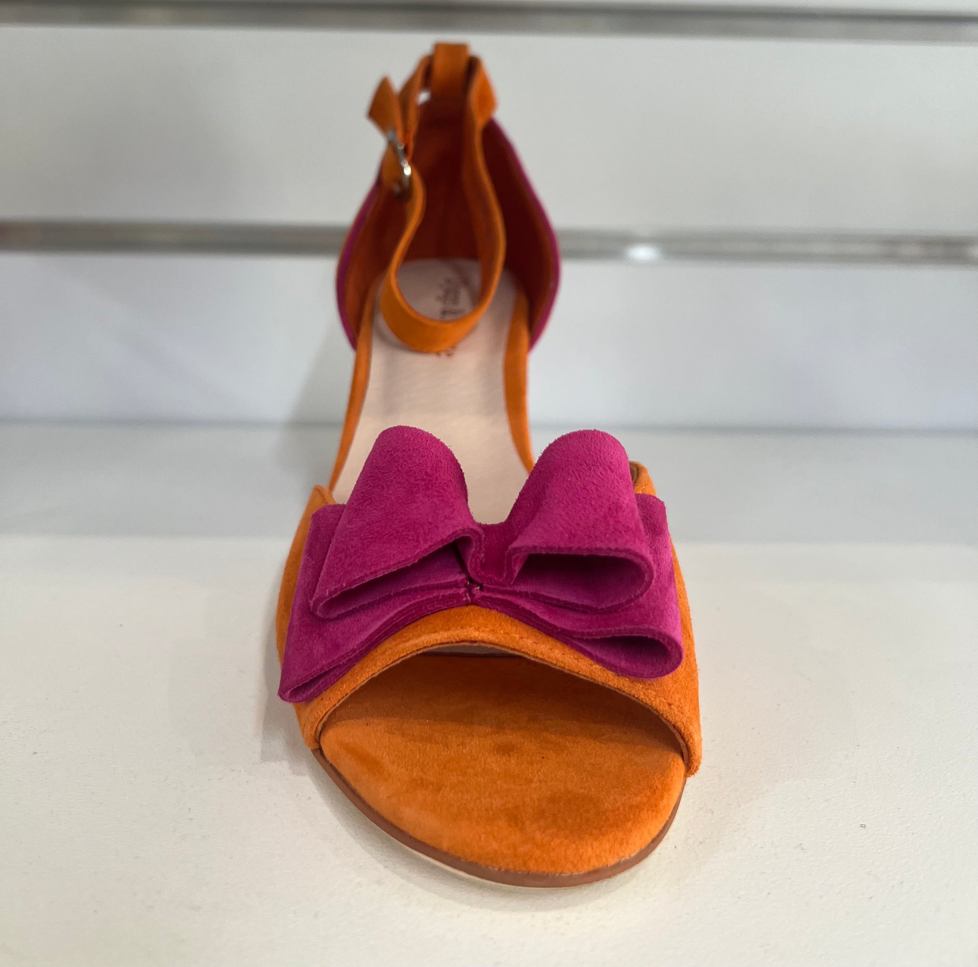 KADMIEL  BLOCK HEEL - DJANGO AND JULIETTE - 36, 37, 38, 39, 40, 41, BF, block heel, orange/ fuchsia, RED, womens footwear - Stomp Shoes Darwin