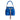 OB2139 AMANDA SATIN POUCH OLGA BERG BLUE HANDBAGS 42890