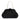 OB4805 MINKI GATHERED WOVEN CLUTCH OLGA BERG BLACK CLUTCH 44498