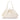 OB4805 MINKI GATHERED WOVEN CLUTCH OLGA BERG WHITE CLUTCH 44499