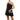 OB4831 VICTORIA FLOWER CLUTCH OLGA BERG BLACK CLUTCH 51965