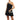 OB4831 VICTORIA FLOWER CLUTCH OLGA BERG BLACK CLUTCH 51965