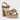 SHERBET PLEAT PLATFORM PINK INC GOLD PLEAT / 36 WOMENS FOOTWEAR 52491