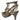 VIV STUD HEEL BRAZILIO WOMENS FOOTWEAR