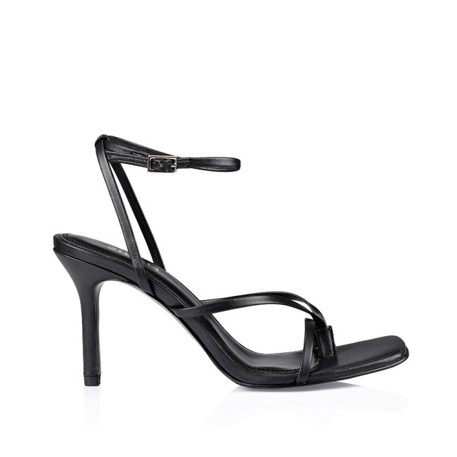 LENI STRAPPY HIGH HEEL - SIREN - 36, 37, 38, 39, 40, 41, BLACK, Nude, stiletto, stiletto heel, womens footwear - Stomp Shoes Darwin