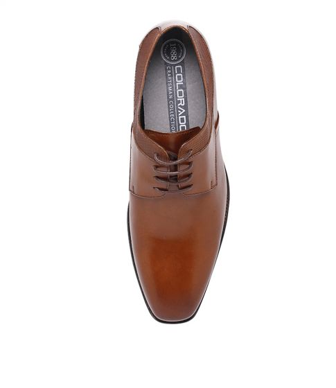 C-XEON Cognac Dress Shoe - COLORADO - 10, 11, 12, 13, 6, 7, 8, 9, footwears, MENS, mens footwears, mens shoes - Stomp Shoes Darwin