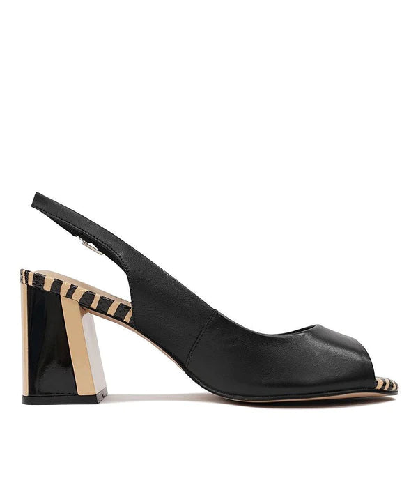 RILEY BLACK HEEL - CHRISSIE - 36, 37, 38, 39, 40, 41, 42, womens footwear - Stomp Shoes Darwin