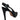 BRAZILIO POPPY SLING BACK PUMP - BRAZILIO - 010247, 3636322, 53571, BLACK, leather, Pewter, womens footwear - Stomp Shoes Darwin