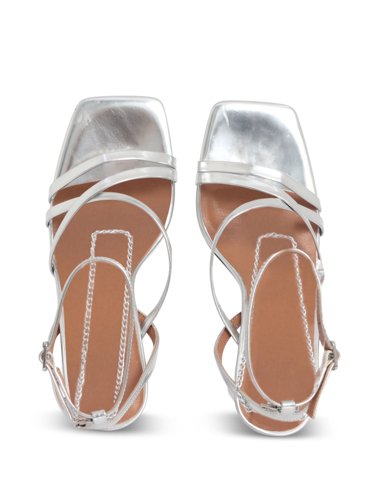 BELIZE STRAPPY HEEL - SKIN FOOTWEAR - 36, 37, 38, 39, 40, 41, BF, BLACK, SILVER, womens footwear - Stomp Shoes Darwin