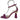 BRAZILIO JAZZ CIRCULAR HEEL - BRAZILIO - 16936, 56619, ankle strap, Cristal rose, leather, PINK, ROSE, womens footwear - Stomp Shoes Darwin