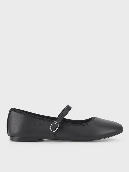 SIREN BAILEY BALLET FLATS - SIREN - 109548460, black leather, black patent, womens footwear - Stomp Shoes Darwin