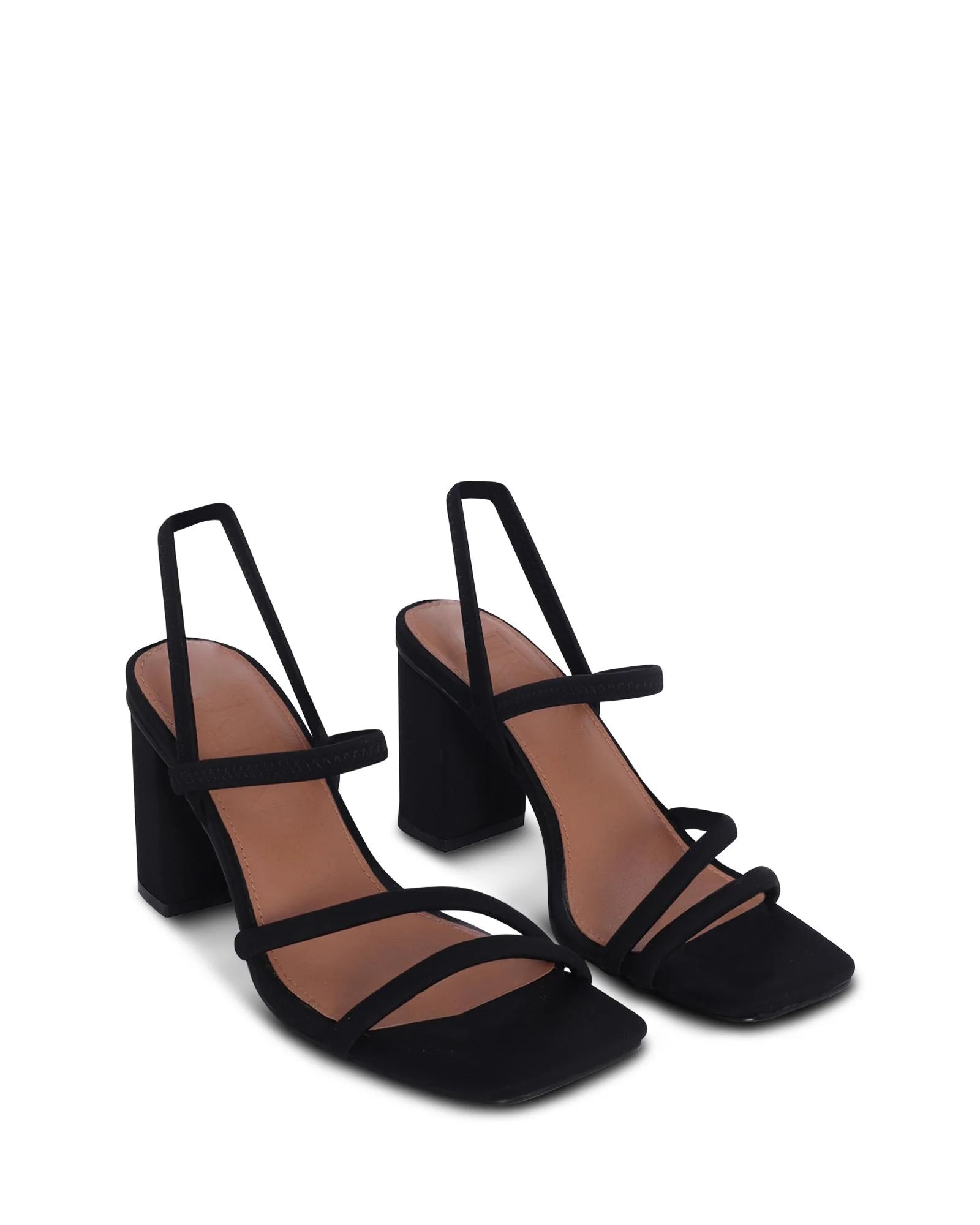 COLOMBO STRAPPY BLOCK HEEL - SKIN FOOTWEAR - 36, 37, 38, 39, 40, 41, BF, BLACK, Nude, womens footwear - Stomp Shoes Darwin
