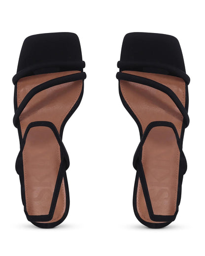 SKIN FOOTWEAR COLOMBO STRAPPY BLOCK HEEL - SKIN FOOTWEAR - 36, 37, 38, 39, 40, 41, BF, BLACK, block heel, NUDE, womens footwear - Stomp Shoes Darwin