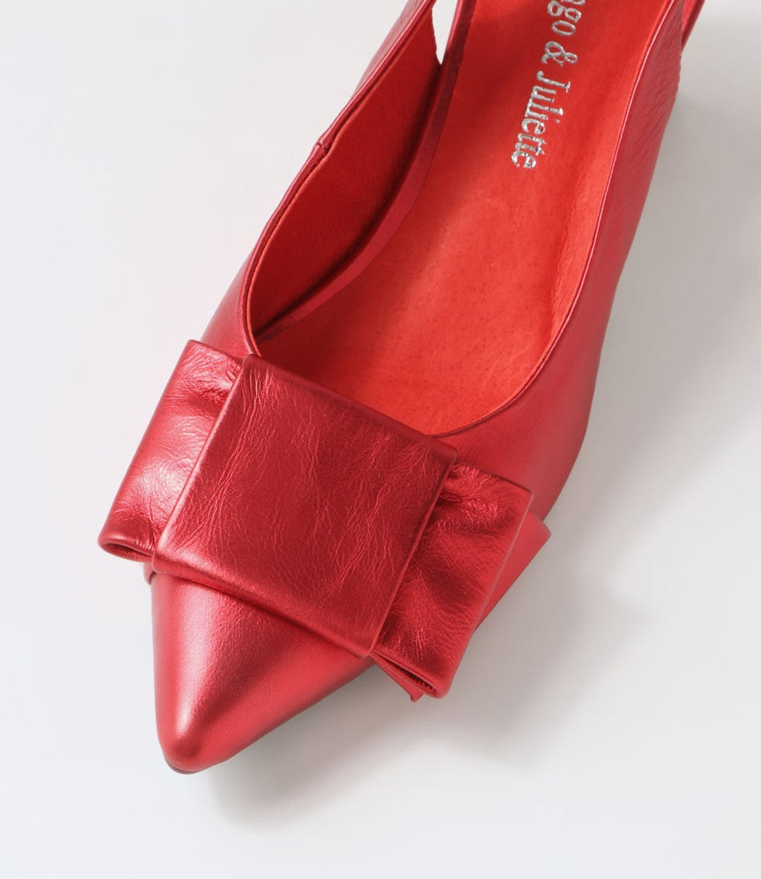 ITZEL SLING BACK - DJANGO AND JULIETTE - 36, 37, 38, 39, 40, 41, 42, black satin, red satin, womens footwear - Stomp Shoes Darwin
