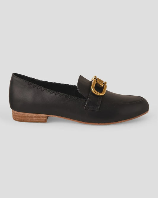 THEA LEATHER LOAFER - WALNUT MELBOURNE - loafer, womens footwear - Stomp Shoes Darwin