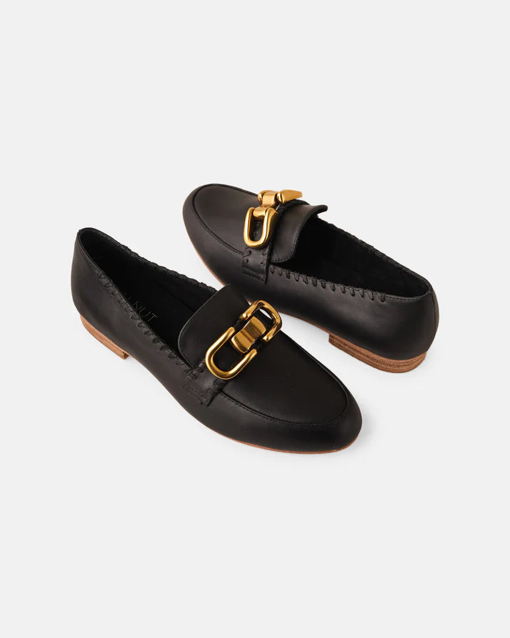 THEA LEATHER LOAFER - WALNUT MELBOURNE - loafer, womens footwear - Stomp Shoes Darwin
