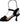 CHRISSIE  DAYLA STRAPPY HEEL - CHRISSIE - BLACK, leather, on sale, STRAPPY HEEL, TAUPE, wine glass, Wine Glass Heels, womens footwear - Stomp Shoes Darwin