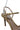 BRAZILIO SPICY METAL LEAF STRAPPY HEEL - BRAZILIO - ankle strap, leather, metal, stiletto, womens footwear - Stomp Shoes Darwin