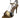 BRAZILIO SPICY METAL LEAF STRAPPY HEEL - BRAZILIO - ankle strap, leather, metal, stiletto, womens footwear - Stomp Shoes Darwin