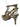 BRAZILIO VIV STUD HEEL - BRAZILIO - ankle strap, leather, Nude, RED, stiletto, womens footwear - Stomp Shoes Darwin