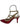 BRAZILIO VIV STUD HEEL - BRAZILIO - ankle strap, leather, Nude, RED, stiletto, womens footwear - Stomp Shoes Darwin