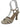 BRAZILIO TWIGGY STRAPPY HEEL - BRAZILIO - ankle strap, BLACK, leather, WHITE, wine glass, Wine Glass Heels, womens footwear - Stomp Shoes Darwin