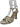 BRAZILIO TWIGGY STRAPPY HEEL - BRAZILIO - ankle strap, BLACK, leather, WHITE, wine glass, Wine Glass Heels, womens footwear - Stomp Shoes Darwin