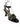 BRAZILIO TRIP STRAPPY HEEL - BRAZILIO - ankle strap, BLACK, leather, WHITE, wine glass, Wine Glass Heels, womens footwear - Stomp Shoes Darwin