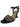 BRAZILIO TRIP STRAPPY HEEL - BRAZILIO - ankle strap, BLACK, leather, WHITE, wine glass, Wine Glass Heels, womens footwear - Stomp Shoes Darwin