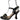 BRAZILIO TRIP STRAPPY HEEL - BRAZILIO - ankle strap, BLACK, leather, WHITE, wine glass, Wine Glass Heels, womens footwear - Stomp Shoes Darwin