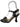 BRAZILIO TRIP STRAPPY HEEL - BRAZILIO - ankle strap, BLACK, leather, WHITE, wine glass, Wine Glass Heels, womens footwear - Stomp Shoes Darwin