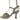 BRAZILIO TRIP STRAPPY HEEL - BRAZILIO - ankle strap, BLACK, leather, WHITE, wine glass, Wine Glass Heels, womens footwear - Stomp Shoes Darwin