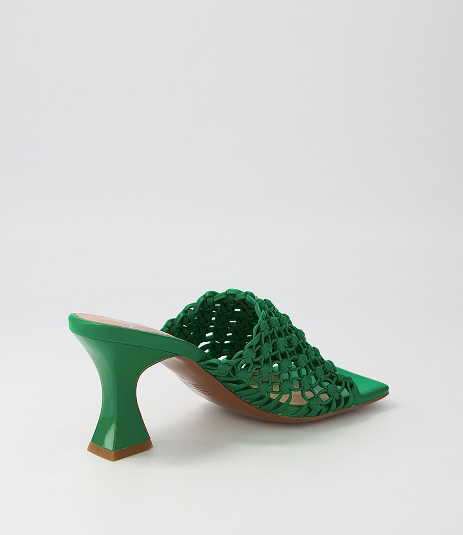 MIMI WOVEN SLIP ON - MOLLINI - 36, 37, 38, 39, 40, 41, BF, BLACK, emerald, SLIP ON, womens footwear - Stomp Shoes Darwin