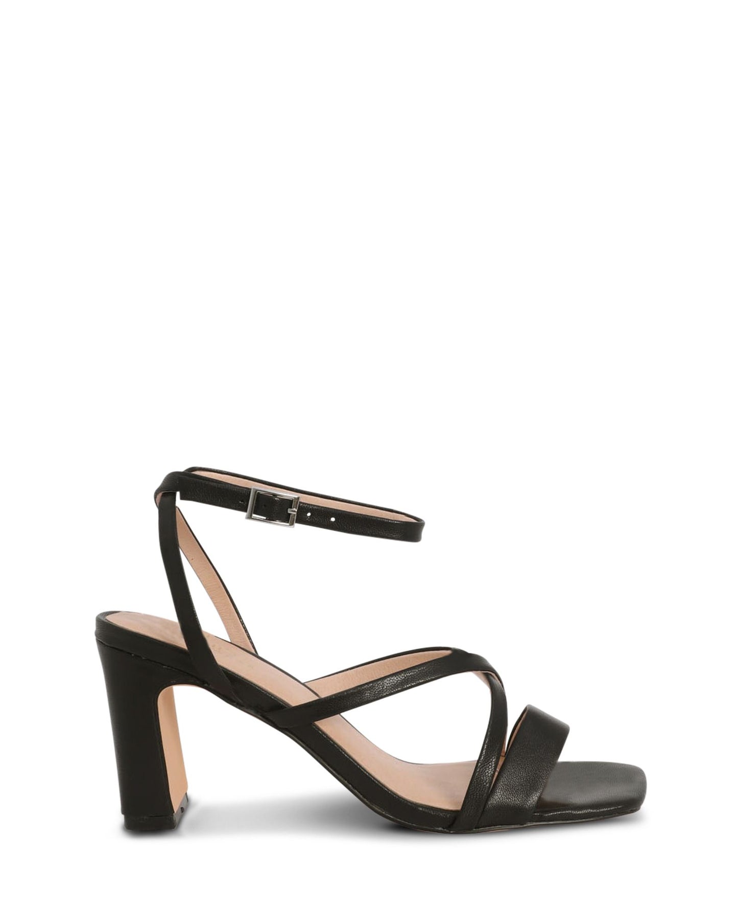 GRACE STRAPPY BLOCK HEEL - NUDE FOOTWEAR - block heel, womens footwear - Stomp Shoes Darwin