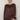 AJD2446  MEEKA SATIN LONG SLEEVE TOP ADORNE CHOCOLATE / 16 TOPS AJD2446CHOCXX16-16
