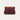 AXD1980 WEAVE TIMBER FRAME CLUTCH ADORNE BURGUNDY CLUTCH 60522