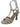 BRAZILIO TWIGGY STRAPPY HEEL BRAZILIO OFF WHITE / EU36/US5 WOMENS FOOTWEAR 40967