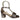 BRITT BLOCK HEEL NUDE FOOTWEAR PEWTER / 36 WOMENS FOOTWEAR 60235