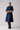 CFO8445 RHYTHM & BLUES DRESS FOIL INDIGO / 8 DRESSES 59045