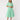 CFO8633 ON POINT DRESS FOIL MINT STRIPE NAVY / 8 DRESSES 61141