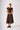 CFO8683 ON THE FRINGE DRESS FOIL COCOA / 8 DRESSES 62767