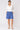 Foil Perfect Pair Linen Shorts in Capri, full-length front view