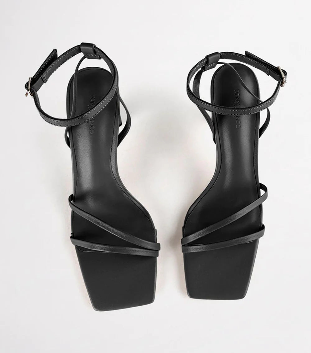 CORSO STRAPPY HEEL - TONY BIANCO - 10, 6, 7, 7.5, 8, 8.5, 9, BLACK, GOLD, stiletto, stiletto heel, STRAPPY HEEL, womens footwear - Stomp Shoes Darwin