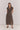 ELBA RUCHED WAIST DRESS SASS CLOTHING POLKA DOT BROWN / 6 DRESSES 60663