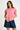 IBSA PLAIN  ROUND NECK T SHIRT IBISA CARNATION / SMALL TOPS 57446